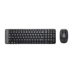 Logitech MK220 Compact Wireless Keyboard and Mouse Combo 2.4 GHz Wireless with Unifying USB-Receiver Black