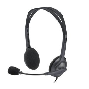 Logitech H111 Wired On Ear Stero Headphones With Mic Black