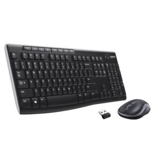 Logitech MK275 USB Wireless Keyboard and Mouse Full-Size Wireless Combo Black