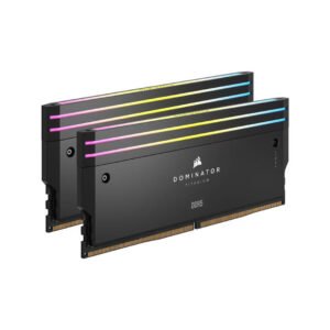 Corsair Dominator Titanium RGB DDR5 32GB (16GBx2) 7200MHz RAM (Black)
