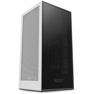 NZXT H1 Cabinet With PSU, AIO, And Riser Card (Matte White)
